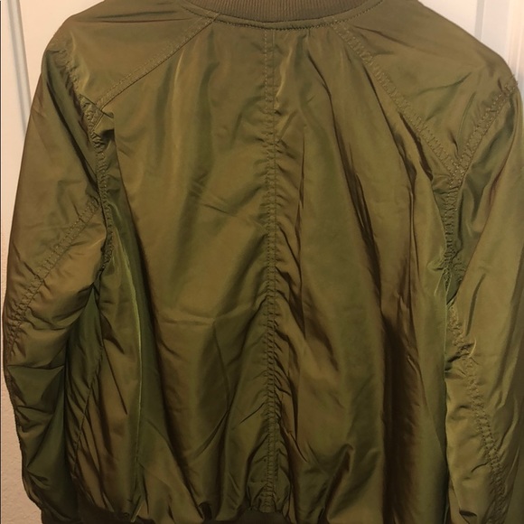 GREEN BOMBER JACKET - Picture 4 of 4